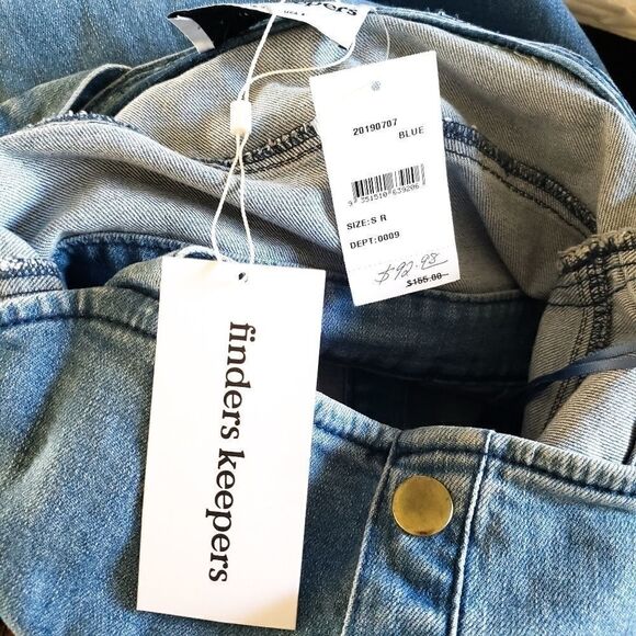 Finders Keepers Mia Snap Front Denim Midi Dress - Picture 7 of 8